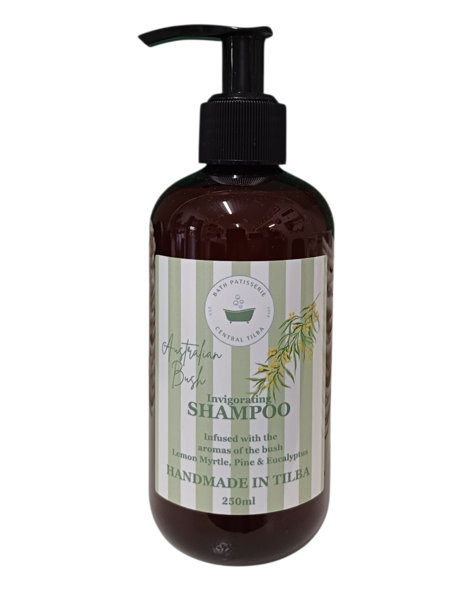 Bath Patisserie Invigorating Shampoo in a pump bottle