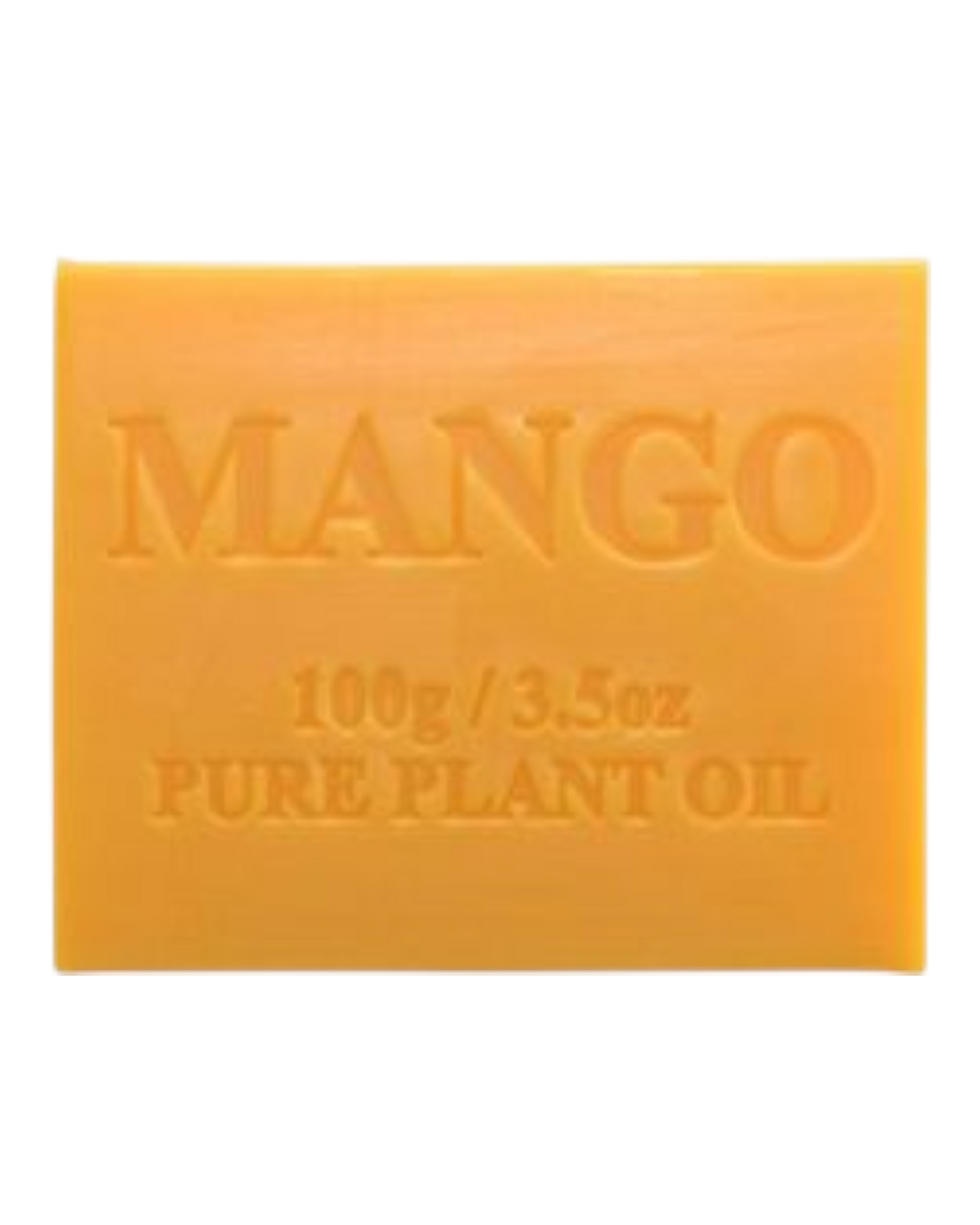 Mango scented - yellow colour bar of soap - unwrapped