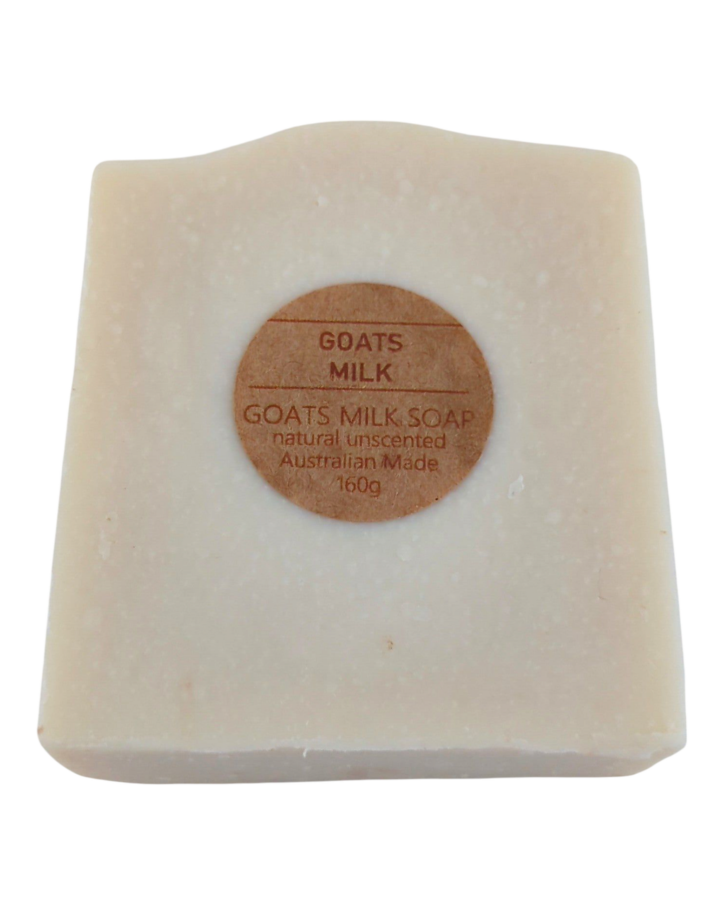 Unscented plain white goats milk soap bar