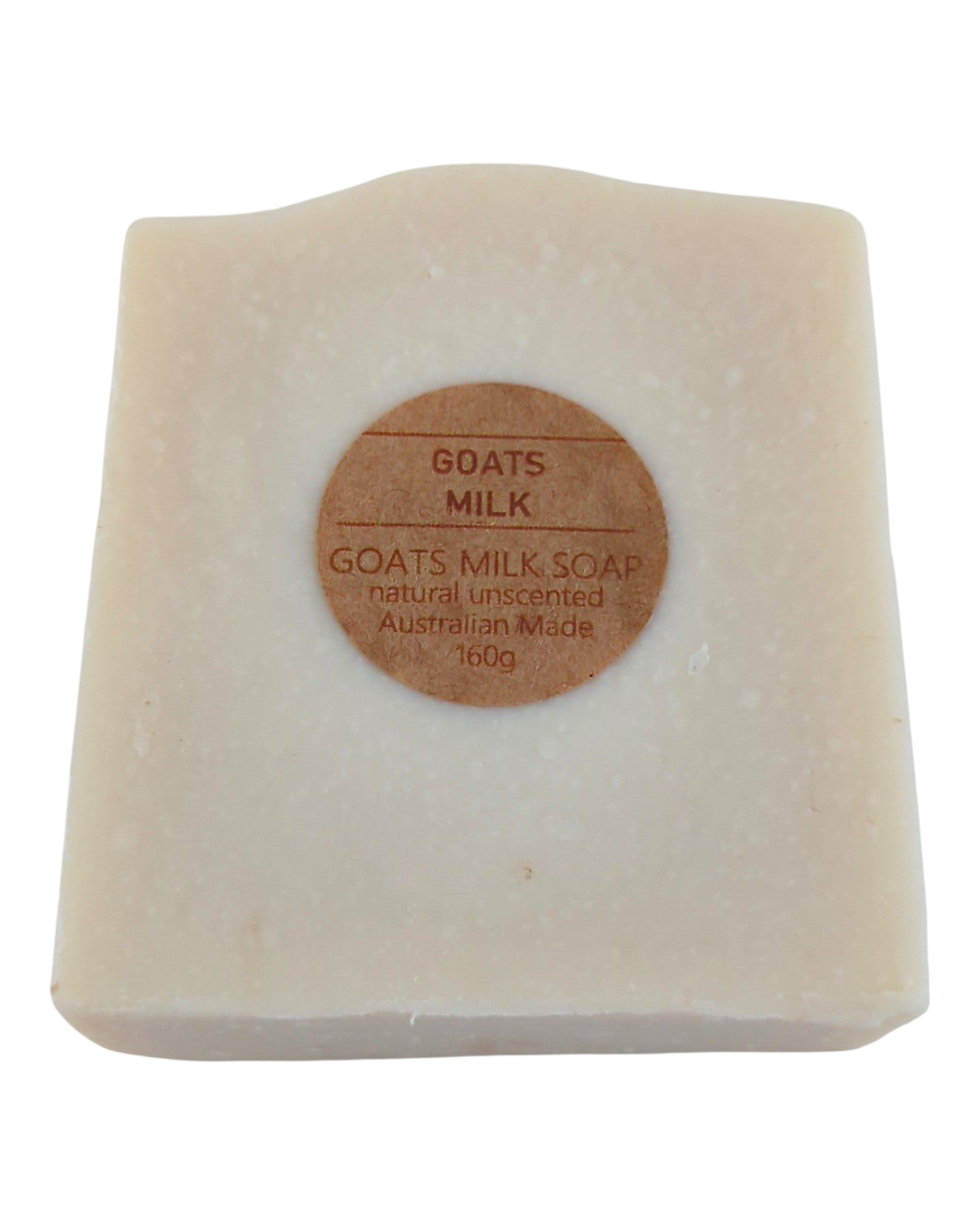 Unscented plain white goats milk soap bar