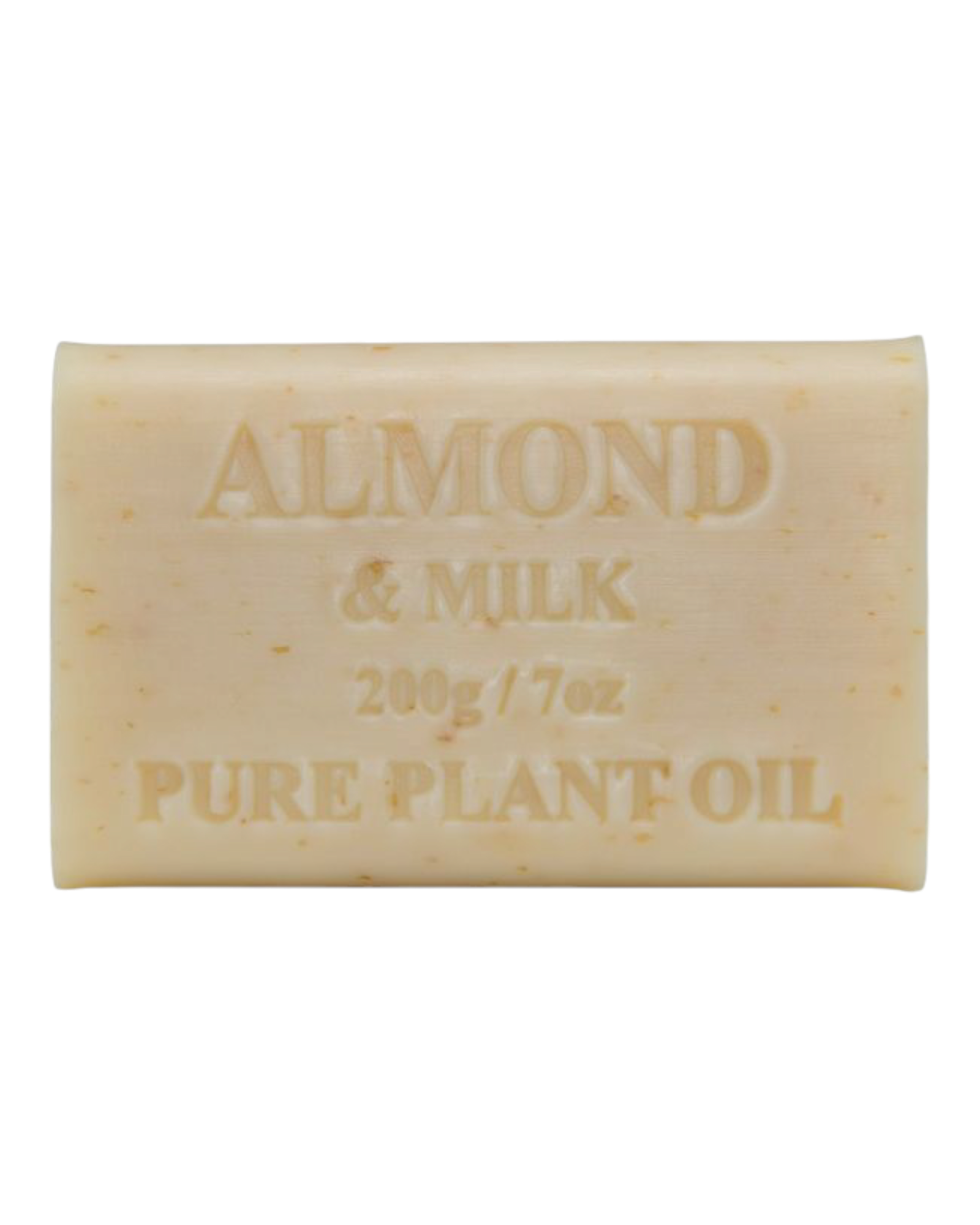 Almond & Milk scented - beige colour bar of soap - unwrapped 