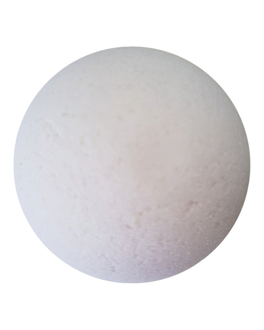 White bath bomb
