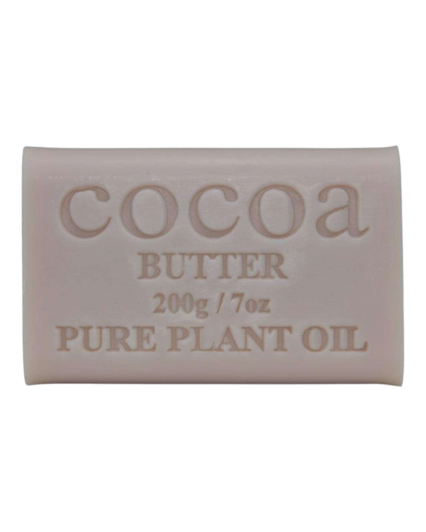 Cocoa Butter scented - beige colour bar of soap - unwrapped 