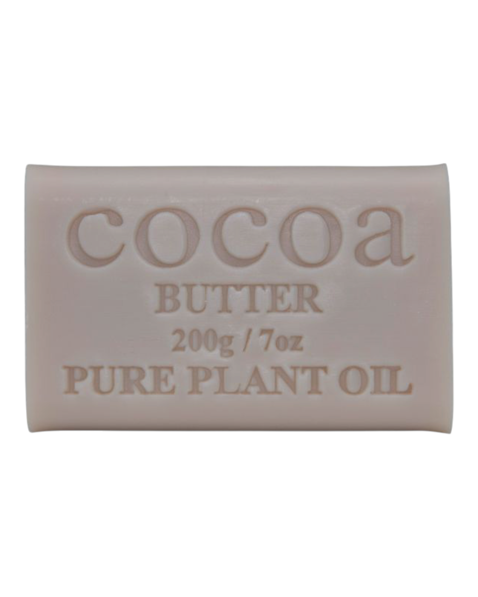 Cocoa Butter scented - beige colour bar of soap - unwrapped 