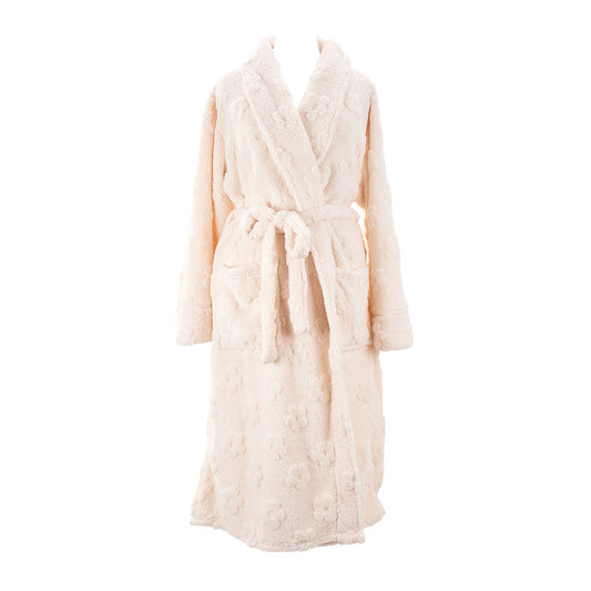 White robe on a white background