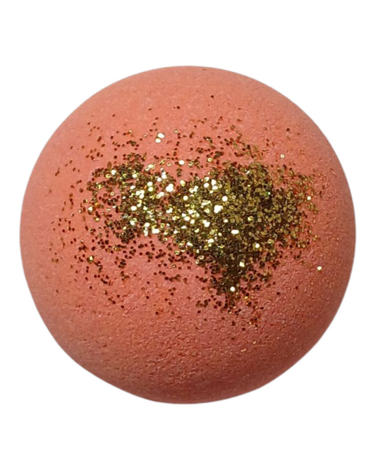 Bath Patisserie Glitter Peach Bath Bomb