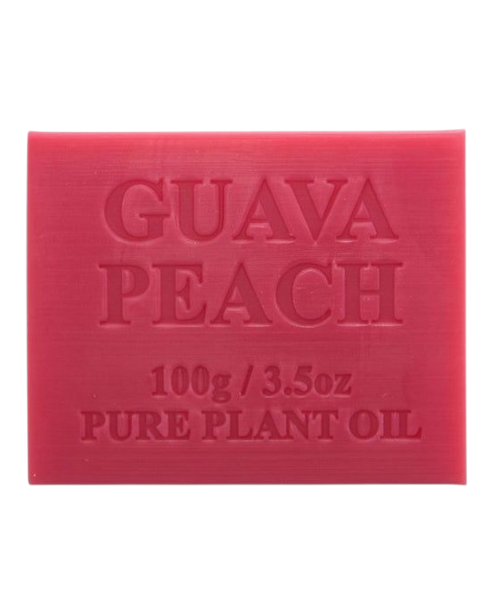 Guava & Peach scented - green colour bar of soap - unwrapped 
