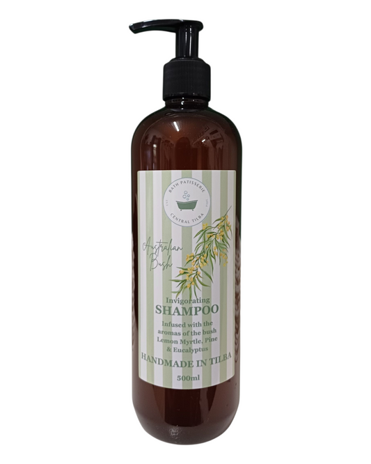 Bath Patisserie Invigorating Shampoo in a pump bottle