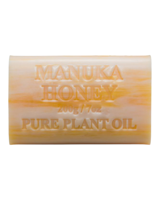 Manuka Honey scented - yellow colour bar of soap - unwrapped 