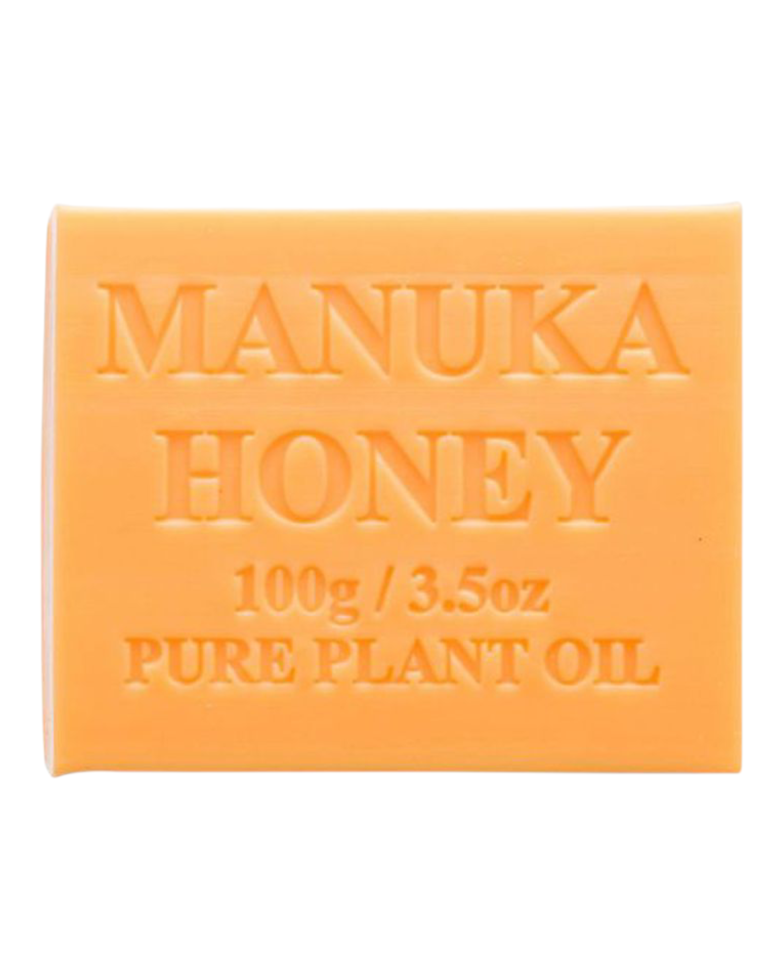Mauka Honey - yellow colour bar of soap - unwrapped 