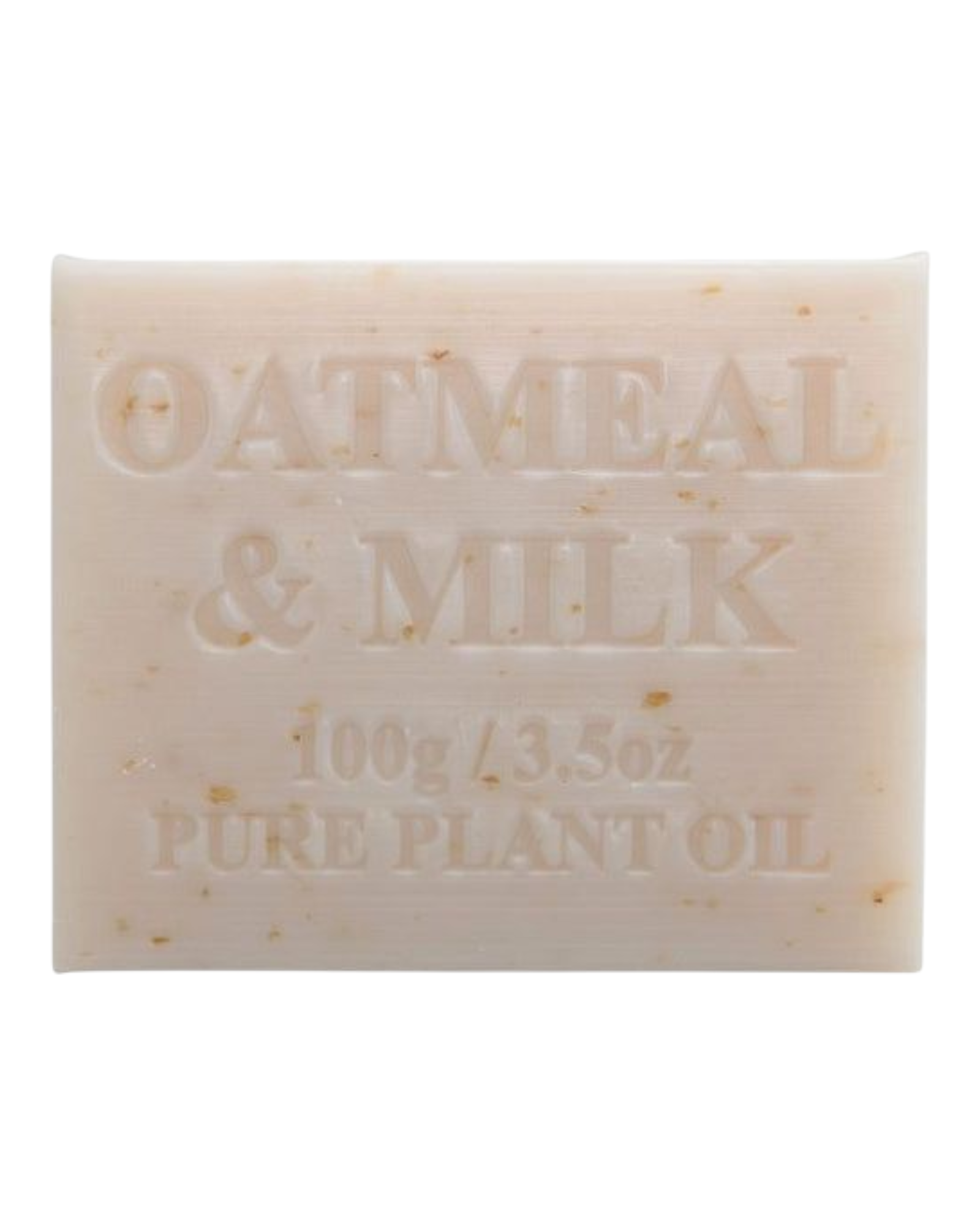 Oatmeal & Milk scented - beige colour bar of soap - unwrapped 