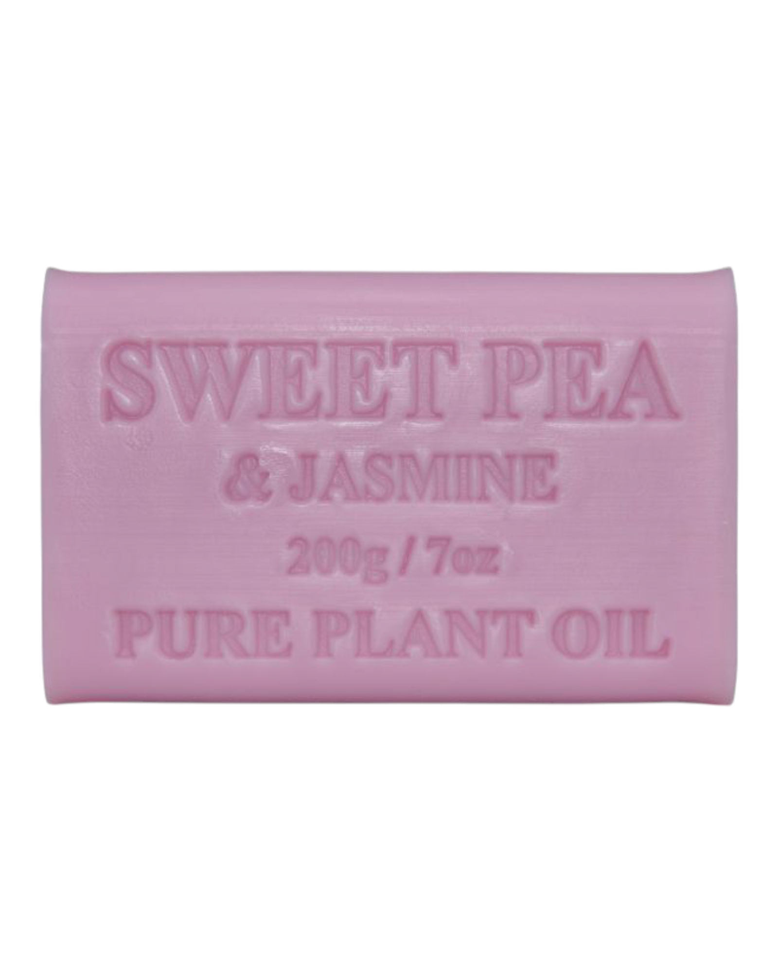 Sweet Pea & Jasmone scented - pink colour bar of soap - unwrapped 